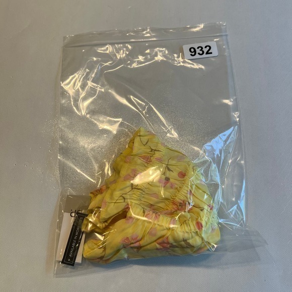 BP Womens One Shoulder Crop Top Yellow Floral Size‎ Small - Picture 9 of 9